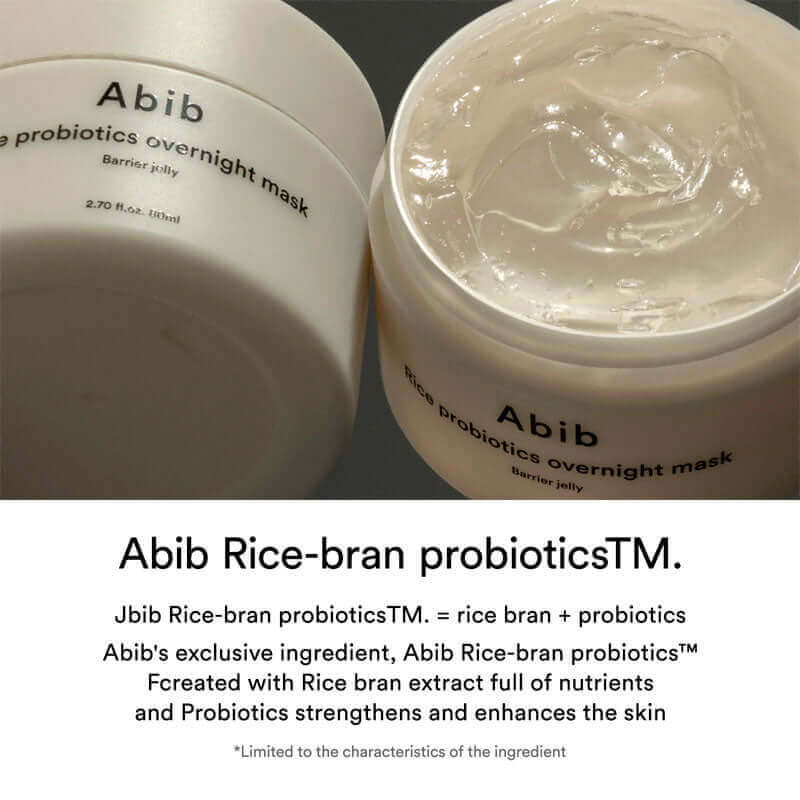 Abib Rice Probiotics Overnight Mask - Barrier Jelly 80ml - Image 3