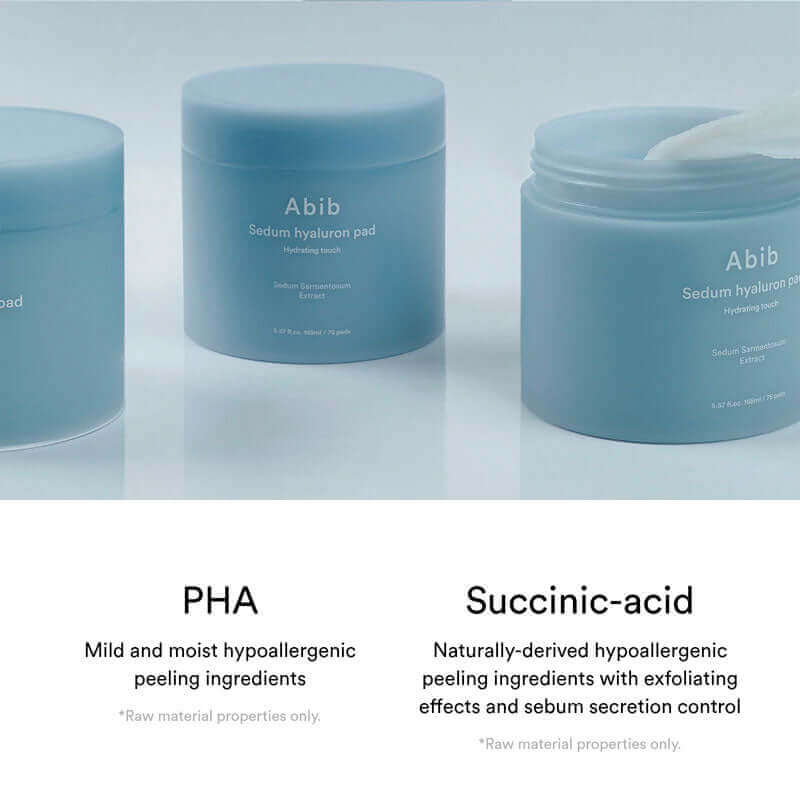 Abib Sedum Hyaluron Pad Hydrating Touch 165ml / 60pads - Image 7