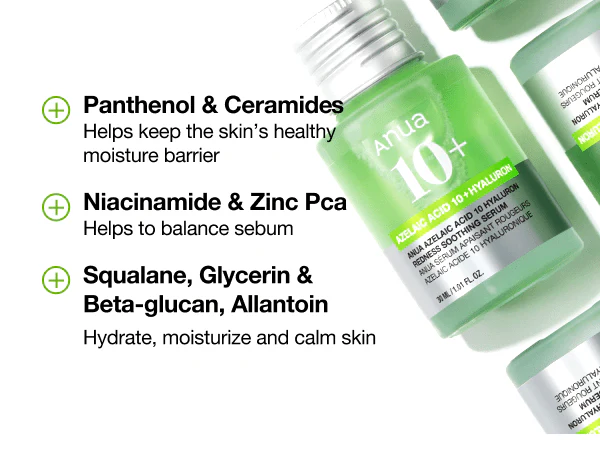 Anua Azelaic Acid 10 Hyaluron Redness Soothing Serum 30ml - Image 5