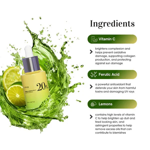 Anua Green Lemon Vitamin C Blemish Serum 20ml - Image 8