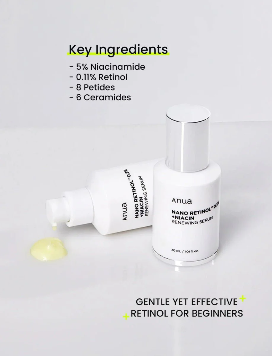Anua Nano Retonol 0.3% + Niacin Renewing Serum 30ml - Image 7