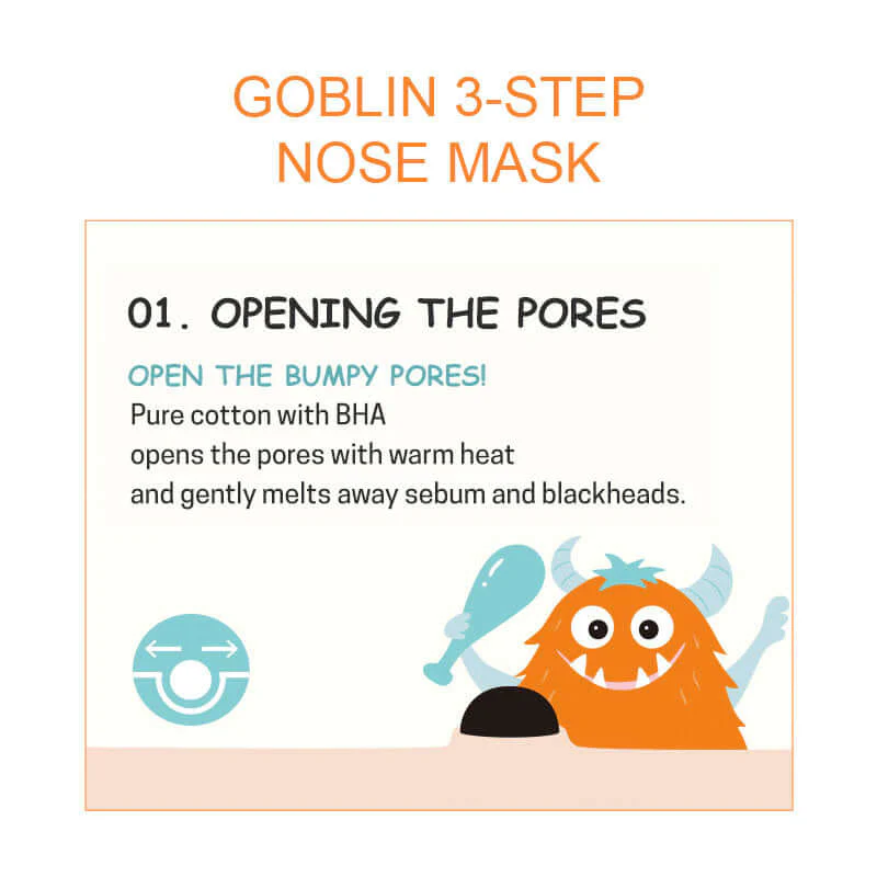 APIEU Goblin Blackhead 3-Step Nose Sheet 6.2g - Image 3