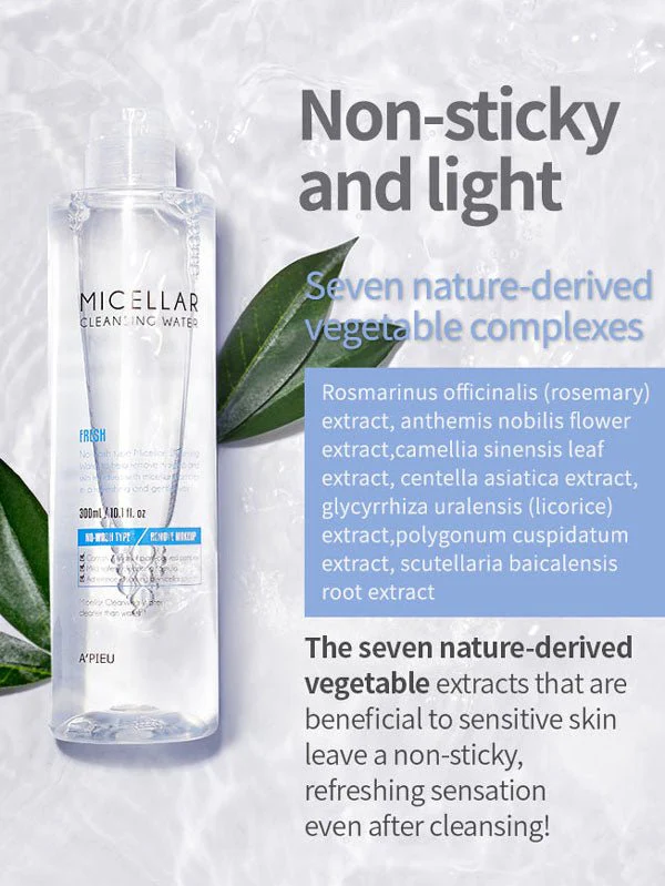 APIEU Micellar Cleansing Water 300ml - Image 3