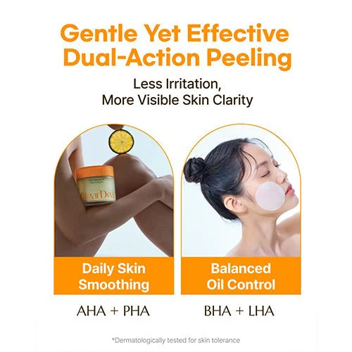 ClearDea Mild Dual Peeling Pad 140ml / 50 pads - Image 5
