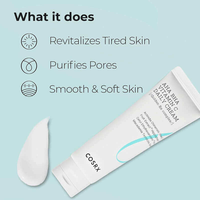 COSRX Refresh AHA BHA Vitamin C Daily Cream 50ml - Image 3