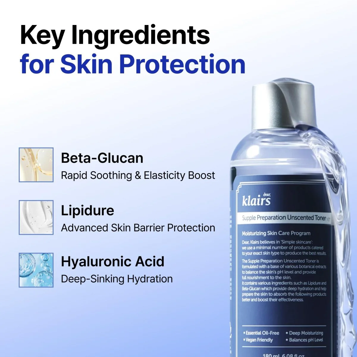 Dear, Klairs Supple Preparation Unscented Toner 180ml - Image 4