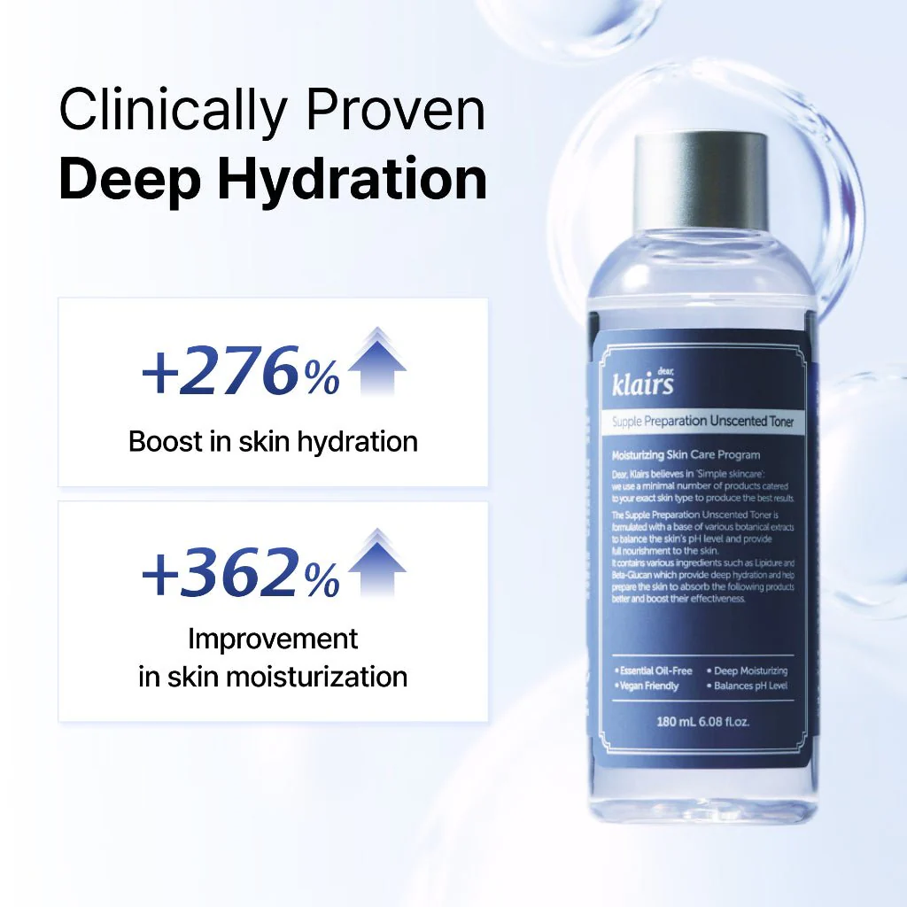 Dear, Klairs Supple Preparation Unscented Toner 180ml - Image 5