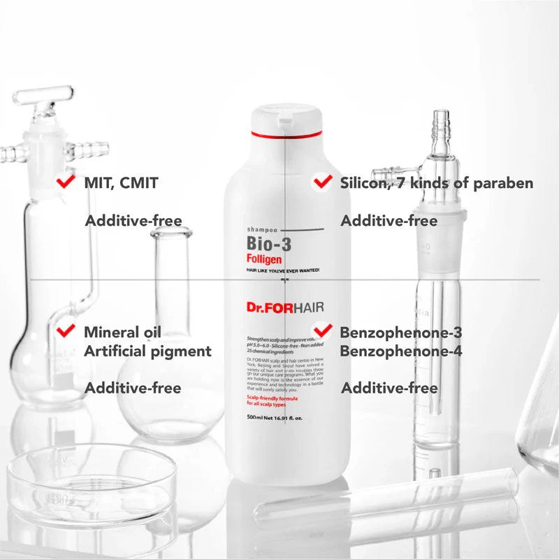 Dr.FORHAIR Folligen Bio 3 Shampoo 500ml - Image 3