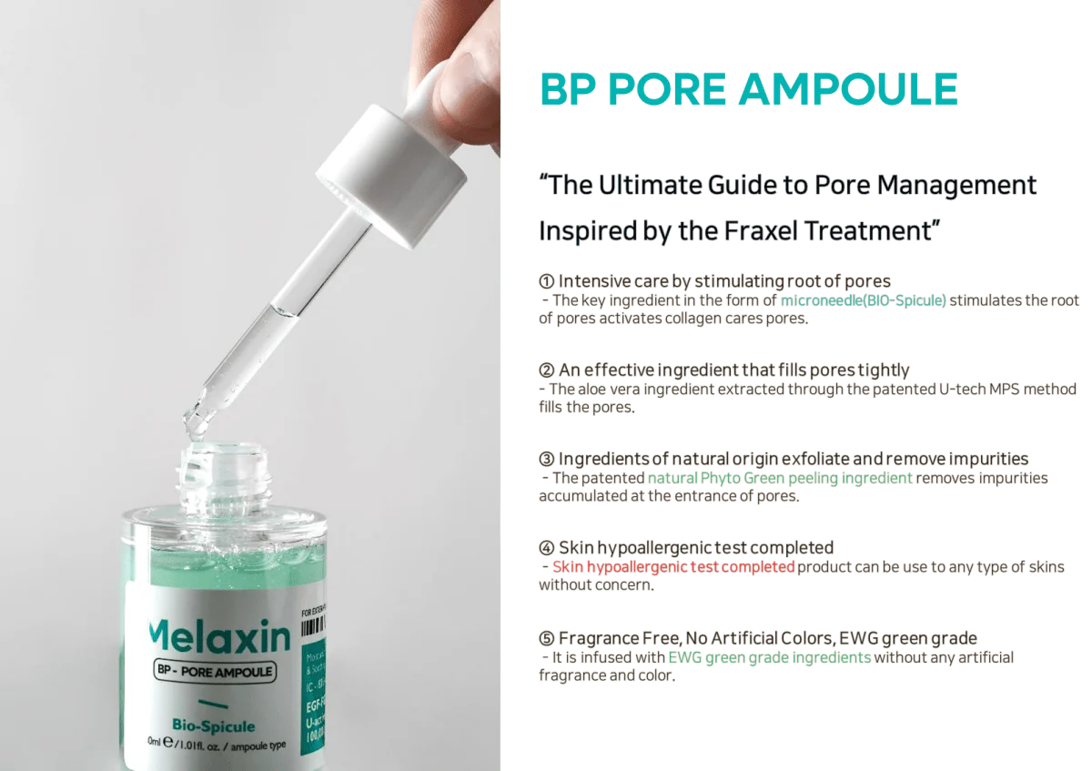 Dr.Melaxin BP Pore Ampoule 30ml - Image 6