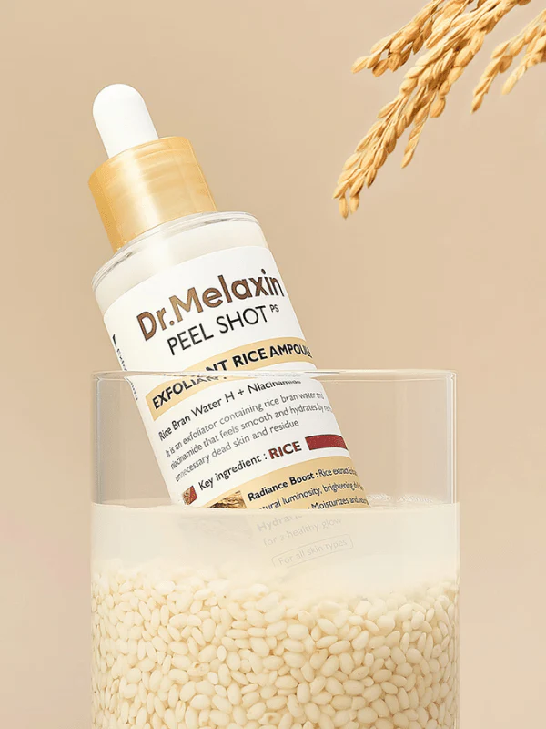 Dr.Melaxin Peel Shot Exfoliating White Rice Ampoule 80ml - Image 3