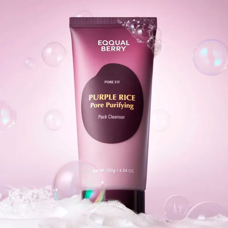 Eqqualberry Purple Rice Pore Purifying Pack Cleanser 130g - Image 3