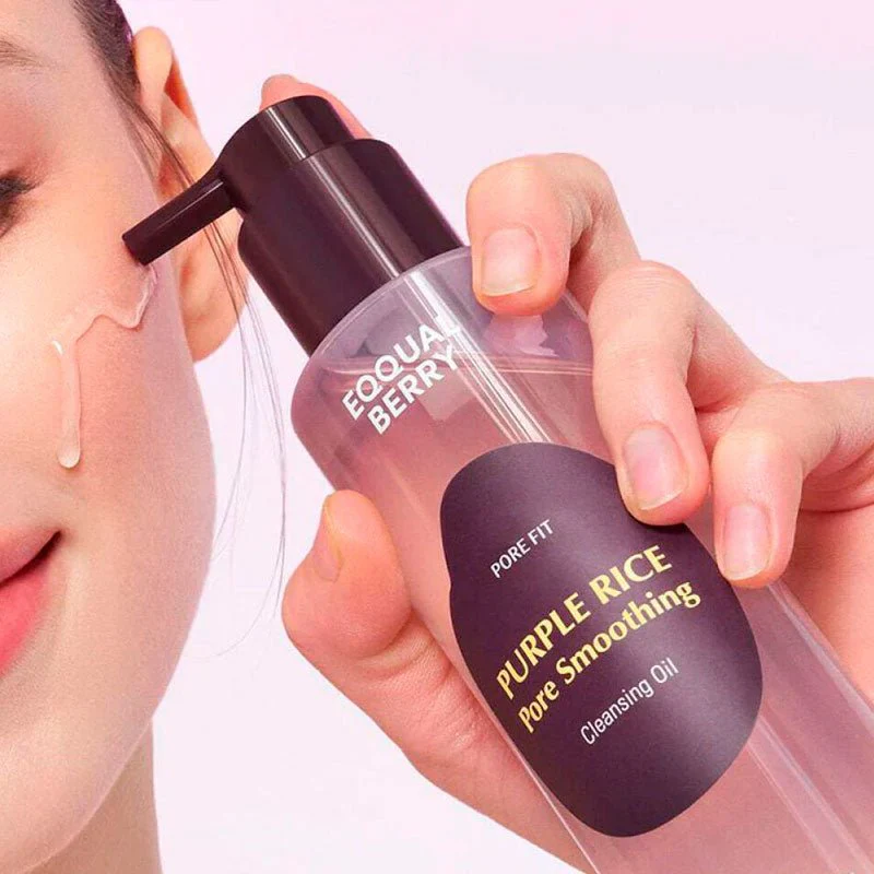 Eqqualberry Purple Rice Pore Smoothing Cleansing Oil 200ml - Image 3