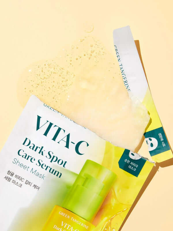 Goodal Green Tangerine Vita C Dark Spot Care Serum Sheet Mask 28g - Image 5