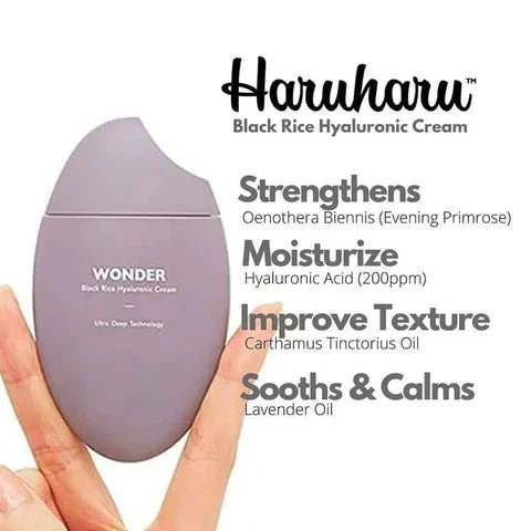 Haruharu Wonder Black Rice Hyaluronic Cream 50ml - Image 4