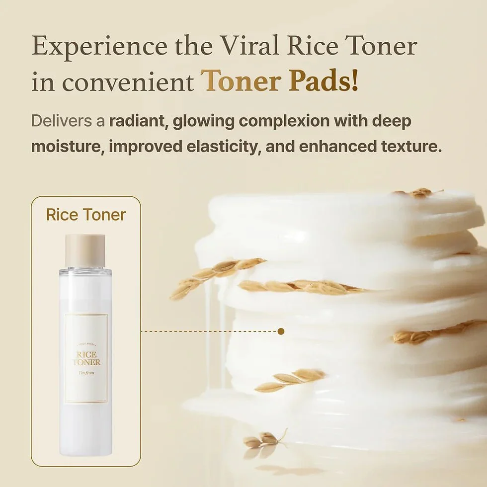 I'm From Rice Toner Pad 140ml / 60pads - Image 4