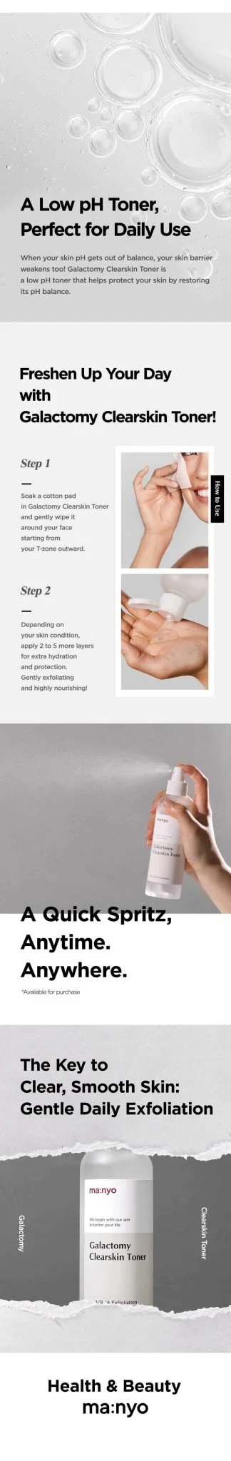 ma:nyo Galactomy Clearskin Toner 210ml - Image 5