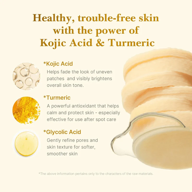 medicube Kojic Acid Turmeric Toner Pad 160ml / 70pads - Image 4