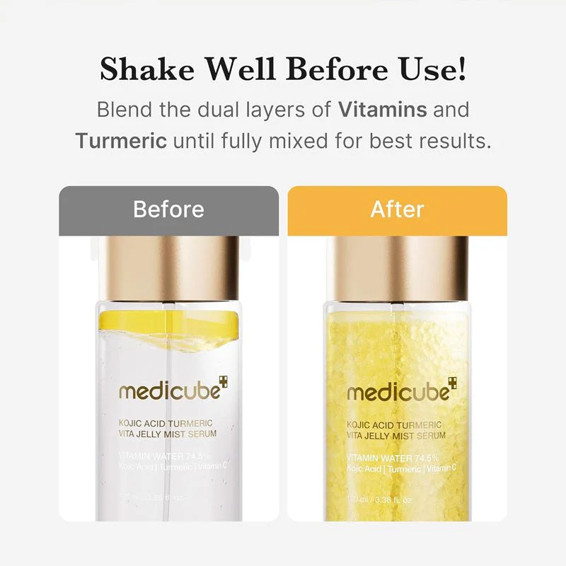 medicube Kojic Acid Turmeric Vita Jelly Mist Serum 100ml - Image 5