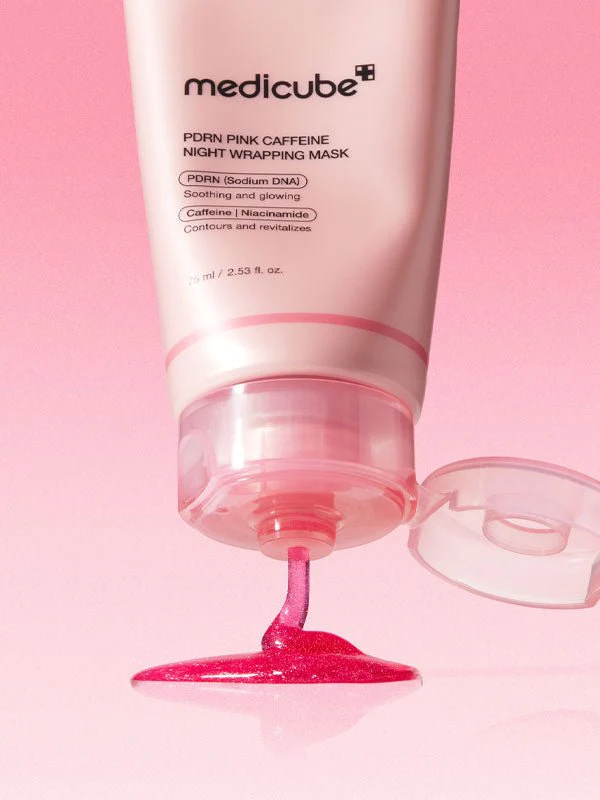 medicube PDRN Pink Caffeine Night Wrapping Mask 75ml - Image 3
