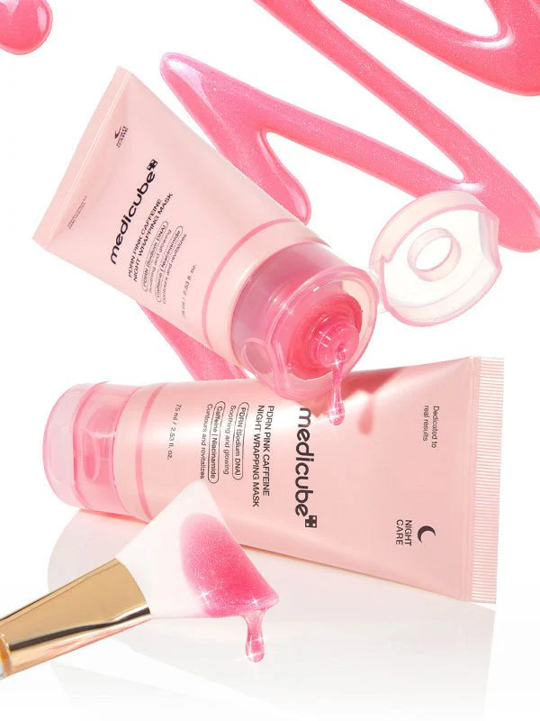 medicube PDRN Pink Caffeine Night Wrapping Mask 75ml - Image 4