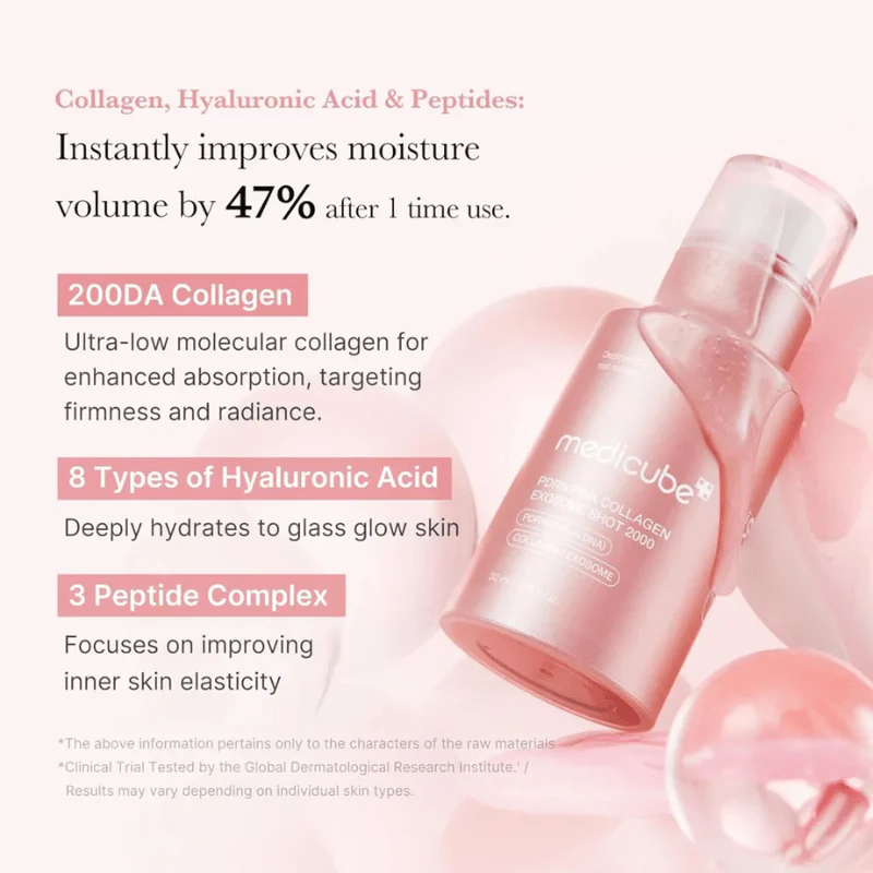 medicube PDRN Pink Exosome Shot Serum 2000 30ml - Image 5