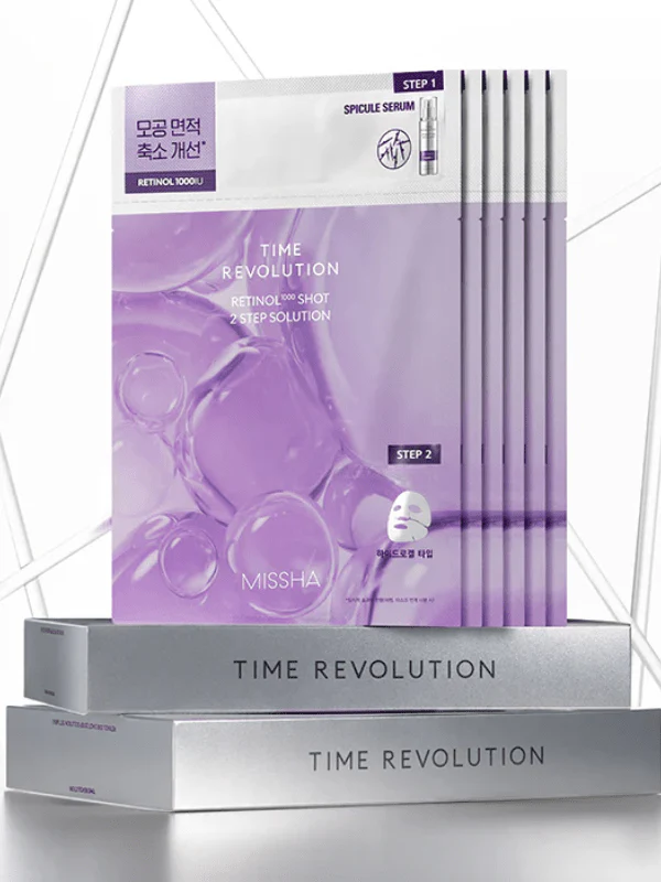 MISSHA Time Revolution Retinol 1000 Shot 2 Step Solution Mask - Image 2