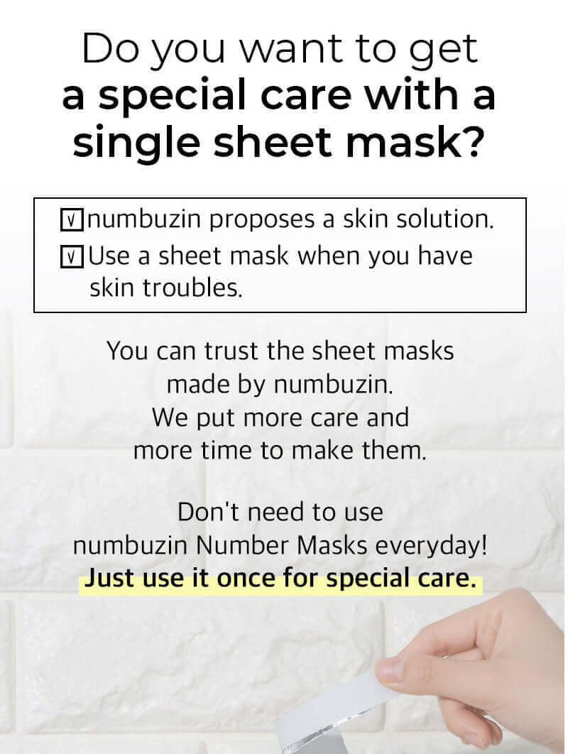 numbuzin No.1 Dewy Glow Spa Sheet Mask - Image 5