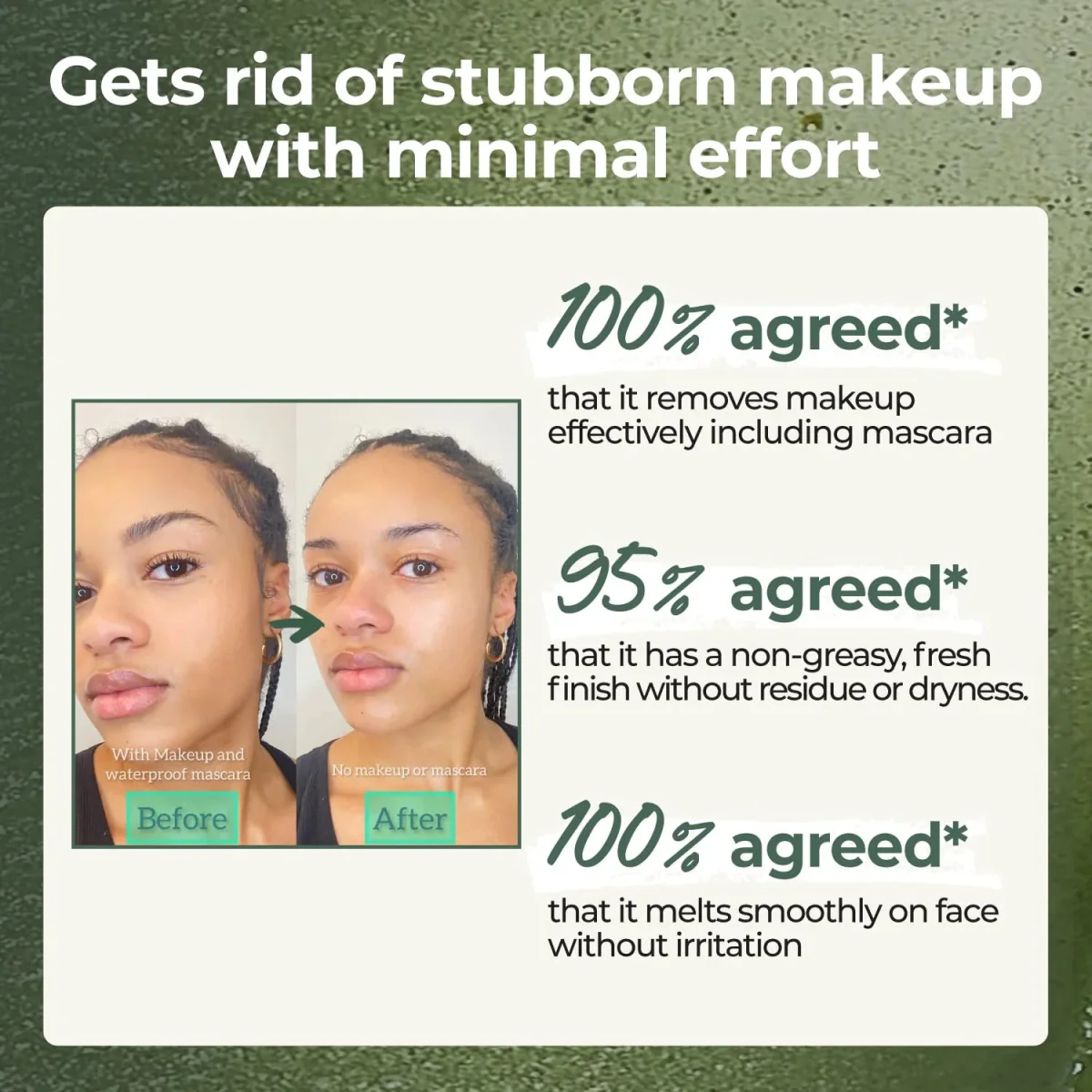 numbuzin No.3 Pore & Makeup Cleansing Balm with Green Tea and Charcoal 85g - Image 6