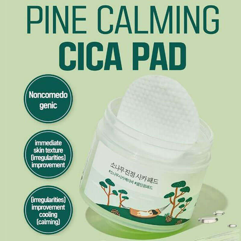 Round Lab Pine Calming Cica Pad 50pads - Image 3