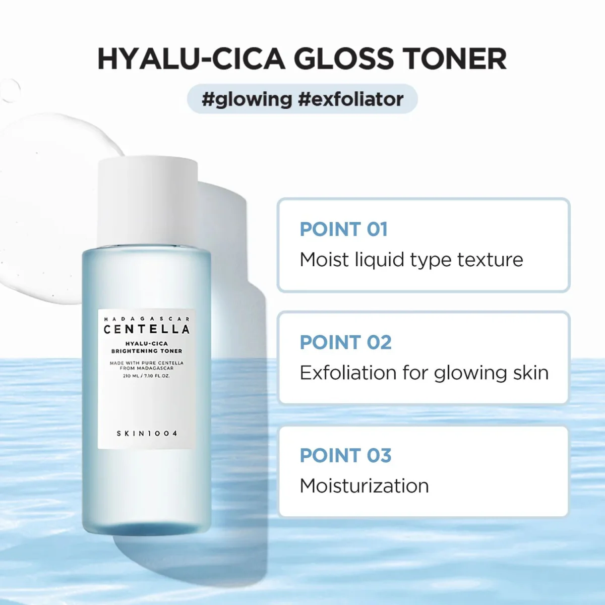 SKIN1004 Madagascar Centella Hyalu-Cica Brightening Toner 210ml - Image 3