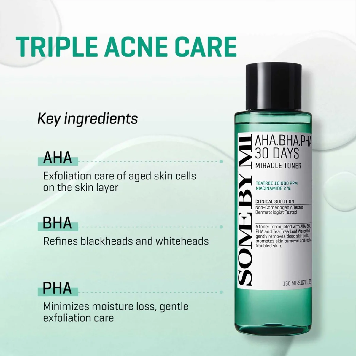 SOME BY MI AHA BHA PHA 30 Days Miracle Toner 150ml - Image 3