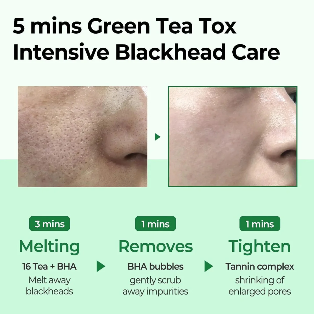 SOME BY MI Bye Bye Blackhead 30 Days Miracle Green Tea Tox Bubble Cleanser 120g - Image 4