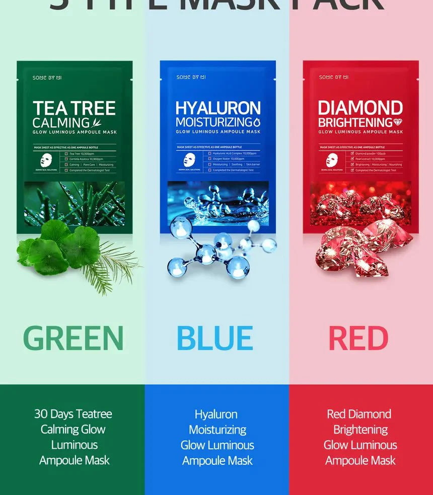 SOME BY MI Hyaluron Moisturizing Glow Luminous Ampoule Mask 1 PC - Image 5
