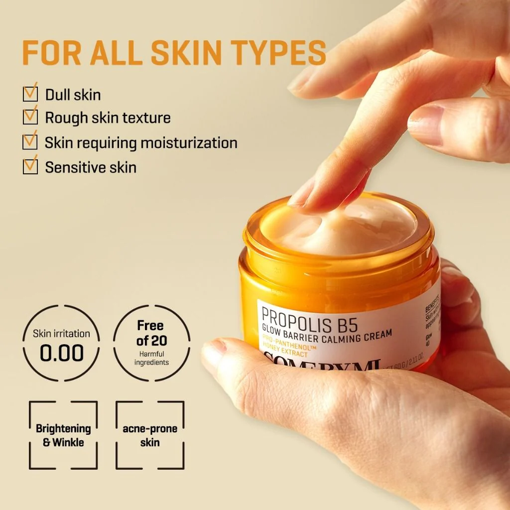 SOME BY MI Propolis B5 Glow Barrier Calming Cream 60g - Image 4