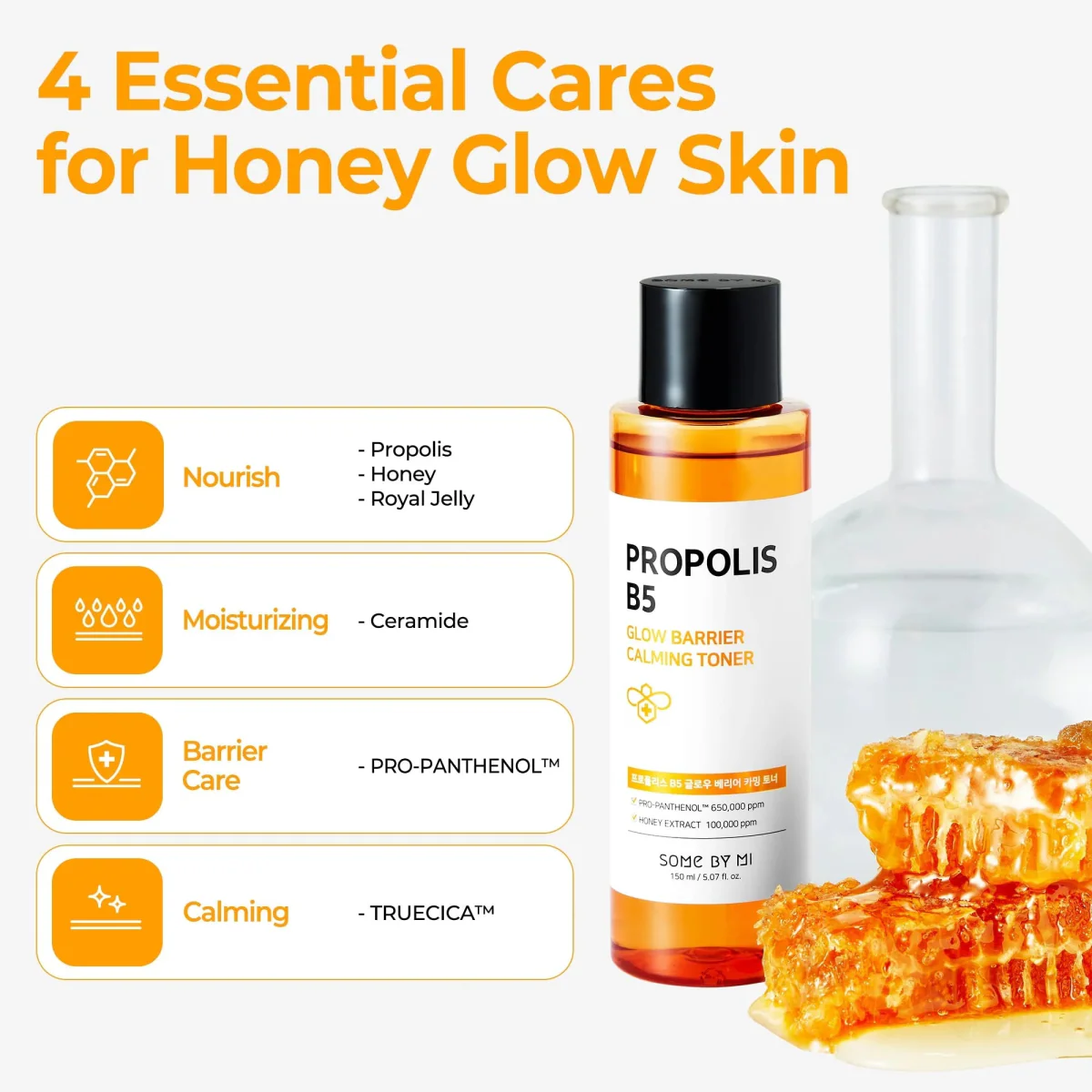 SOME BY MI Propolis B5 Glow Barrier Calming Toner 150ml - Image 4