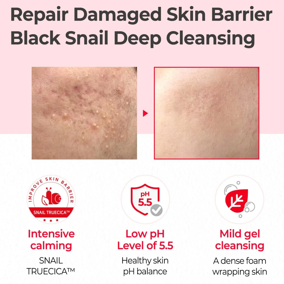 SOME BY MI Snail Truecica Miracle Low Ph Gel Cleanser 100ml - Image 5