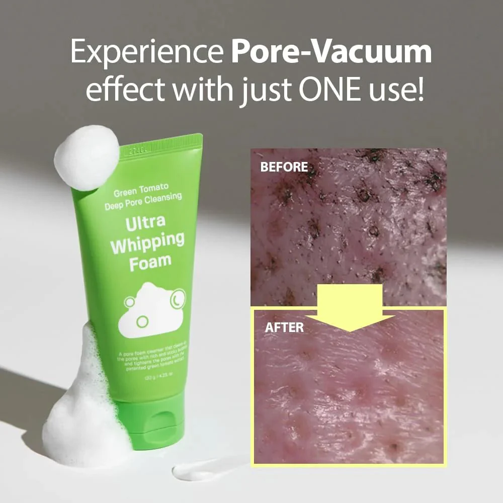 Sungboon Editor Green Tomato Deep Pore Cleansing Ultra Whipping Foam 120g - Image 5