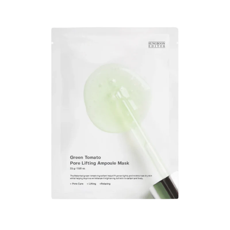 Sungboon Editor Green Tomato Pore Lifting Ampoule Mask 23g - Image 2