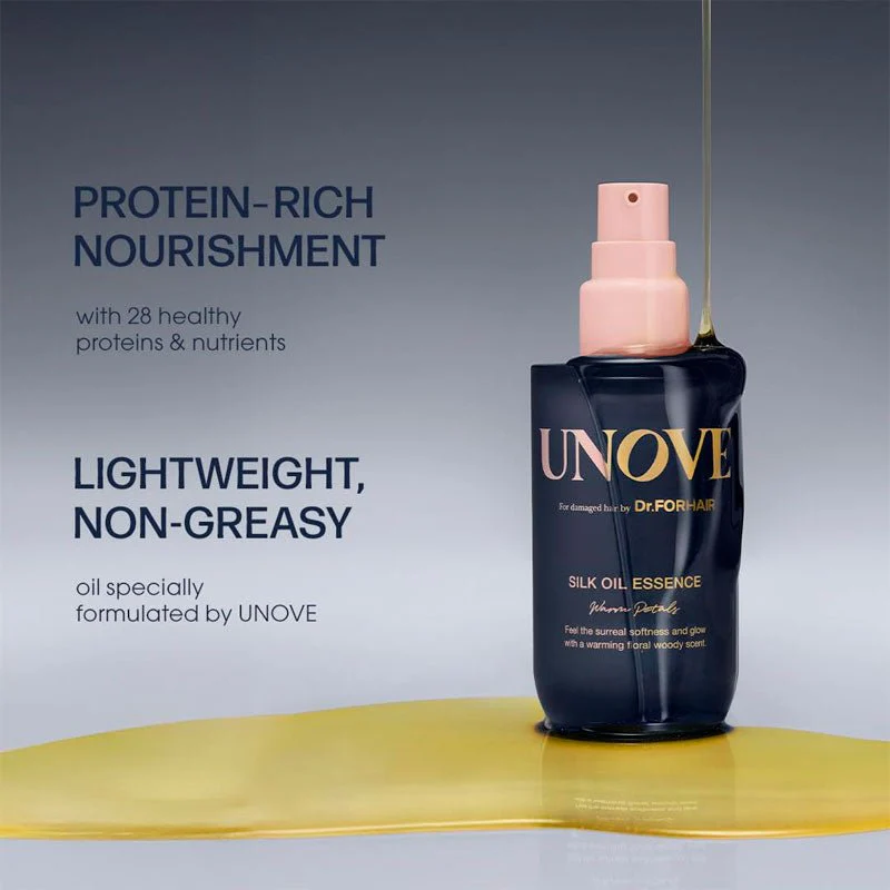 Unove Silk Oil Essence 70ml - Warm Petal - Image 3