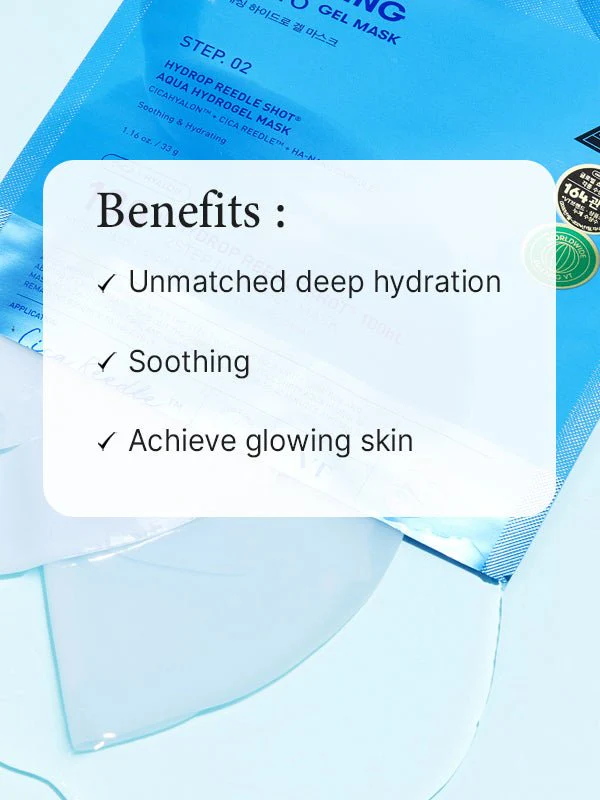 VT Hydrop Reedle Shot 100 2-Step Hydrogel Mask 36g - Image 5